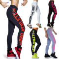 Stocksed Whosale OEM Women sport sport Carta de moda de fitness impreso Skull yoga leggings